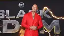 Dwayne Johnson dalam Premier Black Adam di Times Square, New York City, 12 Oktober 2022.  (Evan Agostini/Invision/AP)