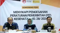 Organisasi Masyarakat Sipil Nilai Peraturan Pemerintah Nomor 28 Tahun 2024 Belum Ideal dan Masih Banyak Celah. Foto: Tangkapan layar Youtube Komnas Pengendalian Tembakau.