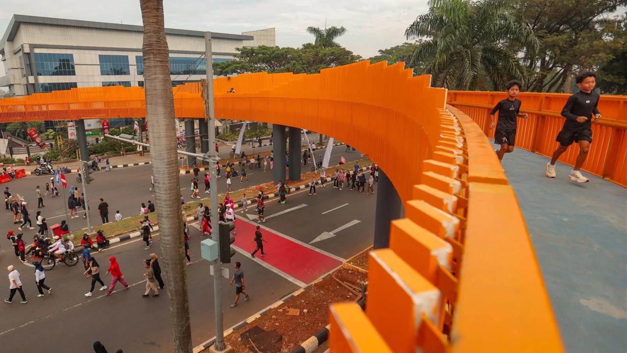 FOTO: JPO Tegar Beriman Jadi Ikon Baru Ruang Publik Cibinong