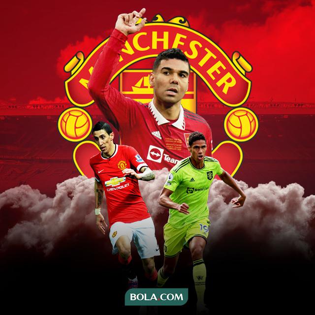 Manchester United - Raphael Varane, Casemiro, Angel di Maria