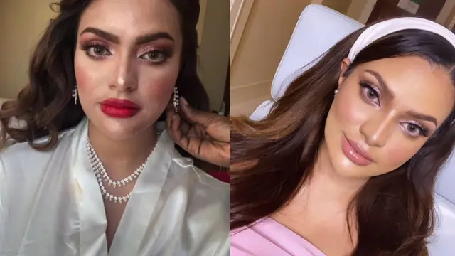 Sara Ahmad coba MUA di Arab