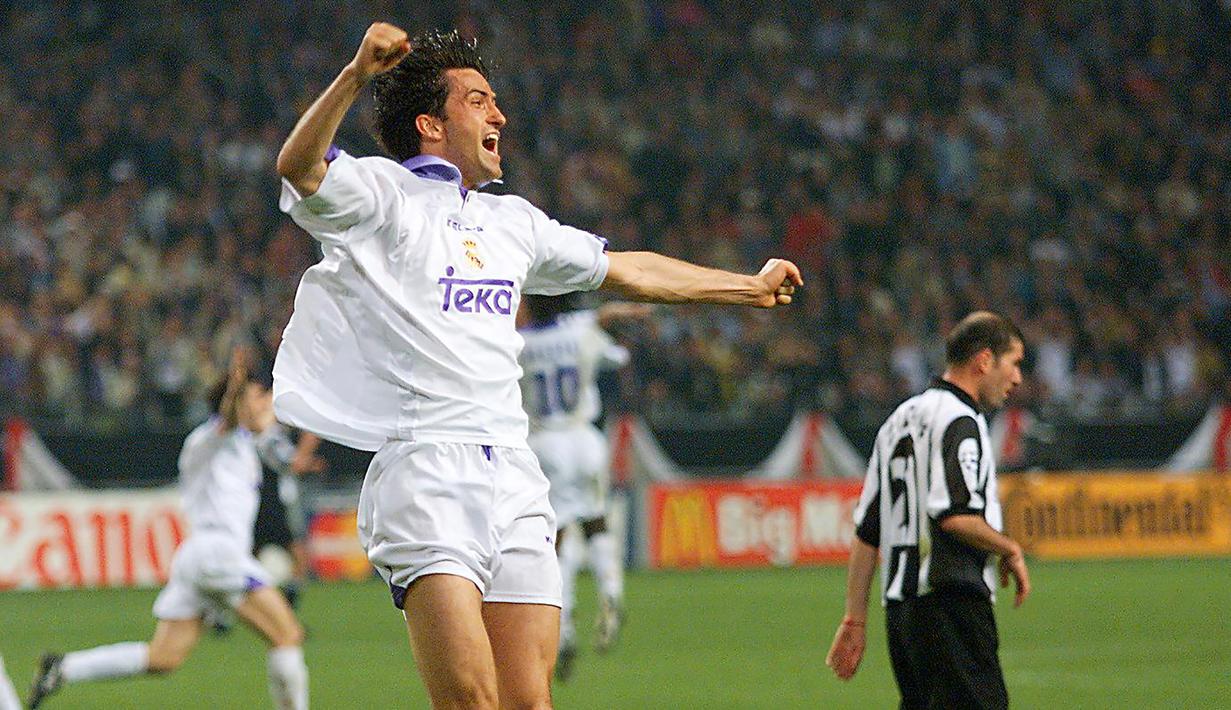 Christian Panucci. Bek kanan berusia 48 tahun yang pensiun bersama Parma pada Agustus 2010 dan terakhir menjadi pelatih Timnas Albania ini pernah berseragam Real Madrid selama 3 musim mulai 1996/1997 hingga 1998/1999. Ia mampu meraih gelar Liga Spanyol di musim 1996/1997. (AFP/Patrick Kovarik)