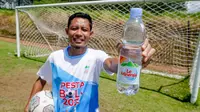 Evan Dimas Darmono dengan Le Minerale. (Foto: Istimewa)