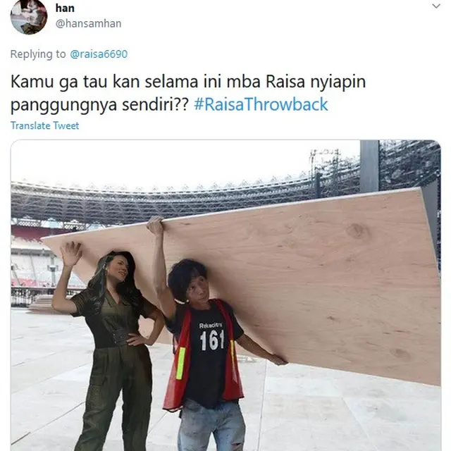 Foto editan kocak Raisa buatan warganet