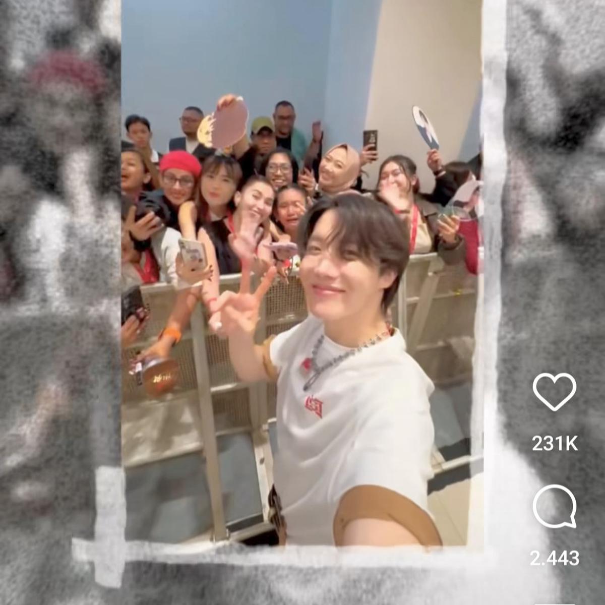 Detik-detik Bilqis Putri Ayu Ting Ting Bertemu J-Hope BTS, Nangis Bisa Ikut Send Off di Konser Jakarta