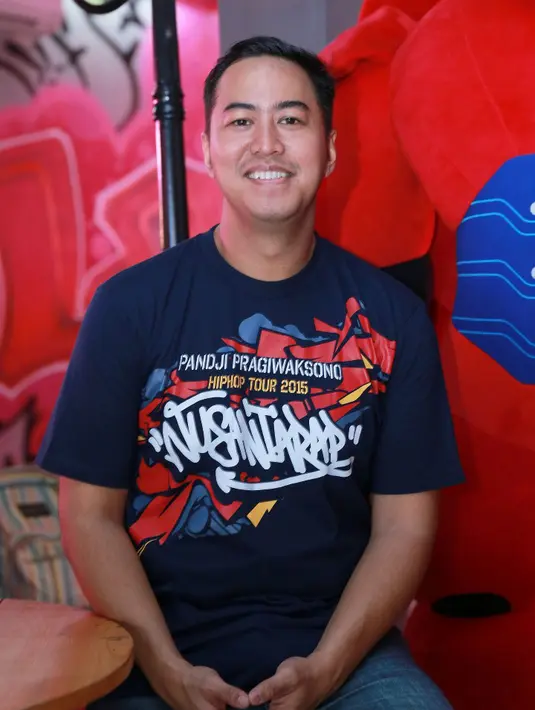 Hiphop Tour Nusantarap 2015, sesuai namanya, Pandji akan keliling Tanah Air selama dua minggu. ‎(Galih W. Satria/Bintang.com)