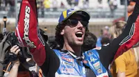 Pembalap LCR Honda, Alex Rins memenangkan balapan MotoGP Amerika Serikat 2023 di Sirkuit Austin, Texas. (Mirco Lazzari gp / GETTY IMAGES NORTH AMERICA / Getty Images via AFP)