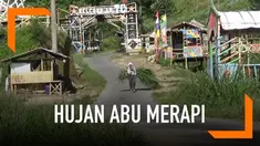 Hujan abu terjaadi di sekitar daerah Boyolali, Jawa Tengah. Abu berasal dari semburan lava pijar Gunung Merapi.