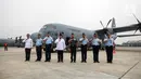 Pesawat dengan nomor A-1340 ini adalah yang kedua dari lima pesawat C-130J Super Hercules yang dibeli pemerintah. (Liputan6.com/Faizal Fanani)
