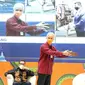 Gubernur Jawa Tengah Ganjar Pranowo saat pembukaan pameran UMKM Gayeng 2021 secara daring, Rabu (29/4)
