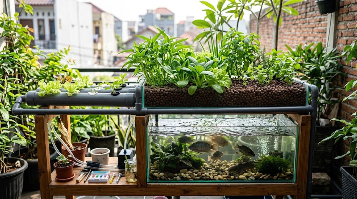Kebun Mini yang Bisa Dibuat Tanpa Lahan Tanah/AI Generated