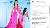 Berikut penampilan Seksi Bunga Jelitha di ajang Miss Universe 2017 dalam balutan gaun malam dan baju renang. (Foto: @bungajelitha21)