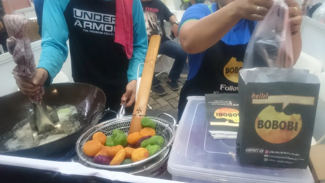Bobobi kuliner bola ubi kekinian