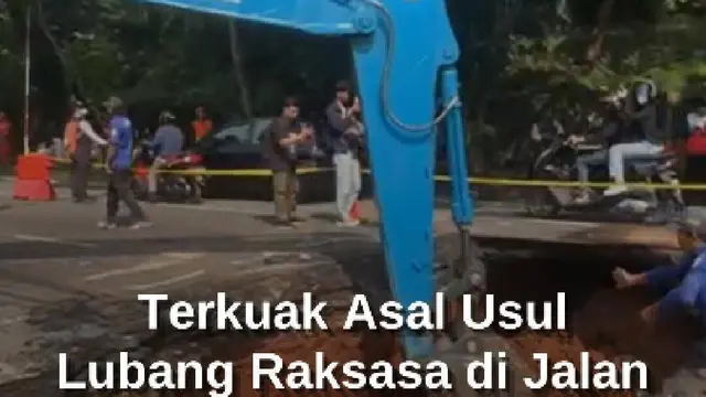 Kejutan! Terkuak Asal Usul Lubang Raksasa di Jalan Lenteng Agung Jaksel Arah Depok