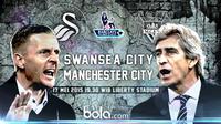 Swansea City vs Manchester City (bola.com/samsulhadi)