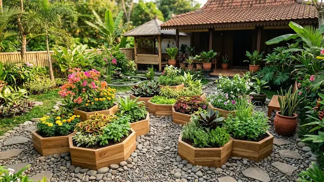 Ide Dekorasi Bedengan Tanaman