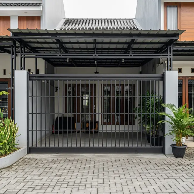 9 Model Carport Tertutup dengan Pintu Geser Otomatis, Solusi Modern Keamanan Rumah