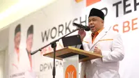 Kang Irwan bakar semangat ratusan caleg DPR RI dan DPRD Provinsi Jatim dari PKS dalam konsolidasi berbasis dapil untuk menangkan AMIN. (Istimewa).