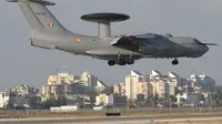 Ilustrasi pesawat peringatan udara dan sistem kontrol (AWACS) Beriev A-50. (Dok. Wikipedia)