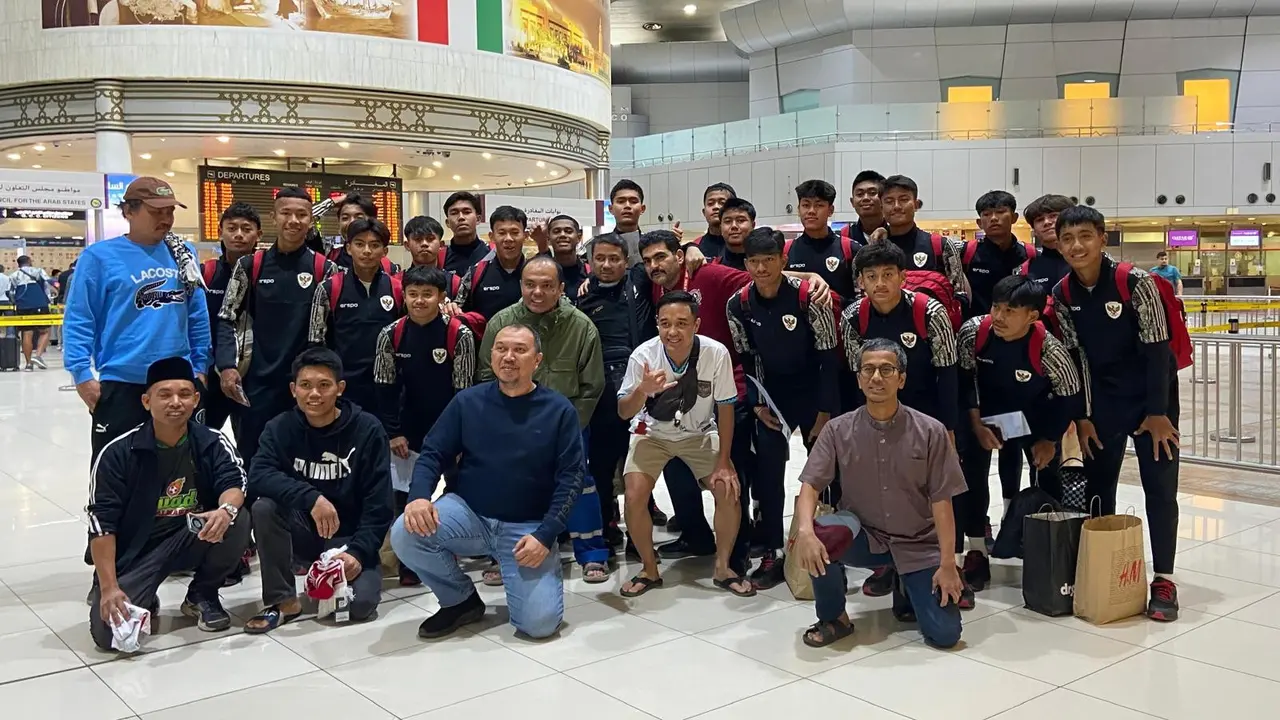 Momen Timnas Indonesia U-17 Meninggalkan Kuwait