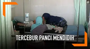 Akibat lepas dari pengawasan orangtua, seorang balita tercebur dalam panci berisi air mendidih hingga mengalami luka bakar 47 persen. Korban kini berada dalam pengawasan intensif rumah sakit.