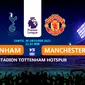 Tottenham Hotspur vs Manchester United. (Liputan6.com/Trie Yasni)