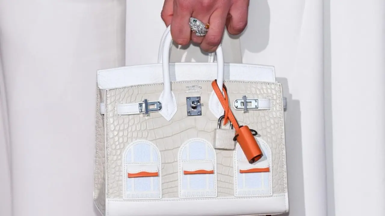 Tas Biirkin dari Hermes.  (Stefano Rellandini / AFP)