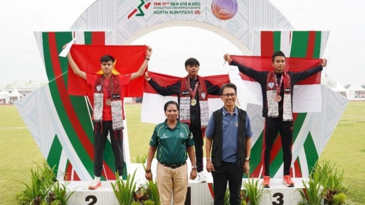 Kubalang Geonly Raih Emas, Indonesia Bersinar di Kejuaraan Atletik Asia Tenggara U-18 dan U-20