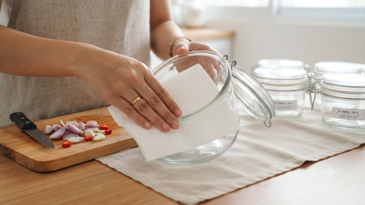 Hack Menyimpan Bumbu Dapur agar Tahan Lama (AI Generated)