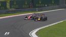Pebalap Ferrari, Kimi Raikkonen, bersenggolan dengan pebalap Red Bull, Max Verstappen, dalam balapan F1 GP Hungaria di Sirkuit Hungaroring, Budapest, Minggu (24/7/2016). (Bola.com/Twitter/F1)