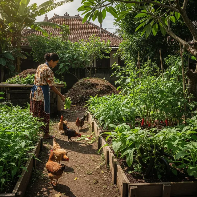 Cara Mengatur Sistem Kebun Sayur dan Ternak yang Saling Menguntungkan (AI)