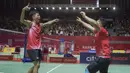 Ekspresi Deva Anrimusthi atlet bulutangkis Indonesia di Asian Paragames 2018  di Istora Senayan, Minggu (7/10/2018).  (Bola.com/Peksi Cahyo)