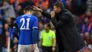 Pada musim ketiganya, perlahan Steven Gerrard mulai menyatu dengan para pemain yang berdampak pada permainan ciamik pasukannya. Hingga pekan ke-32 musim ini, Glasgow Rangers tidak terkalahkan di Liga Utama Skotlandia. (AFP/Andy Buchanan)