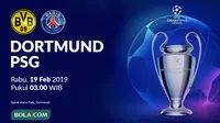 Liga Champions 2019-2020: Borussia Dortmund vs PSG. (Bola.com/Dody Iryawan)