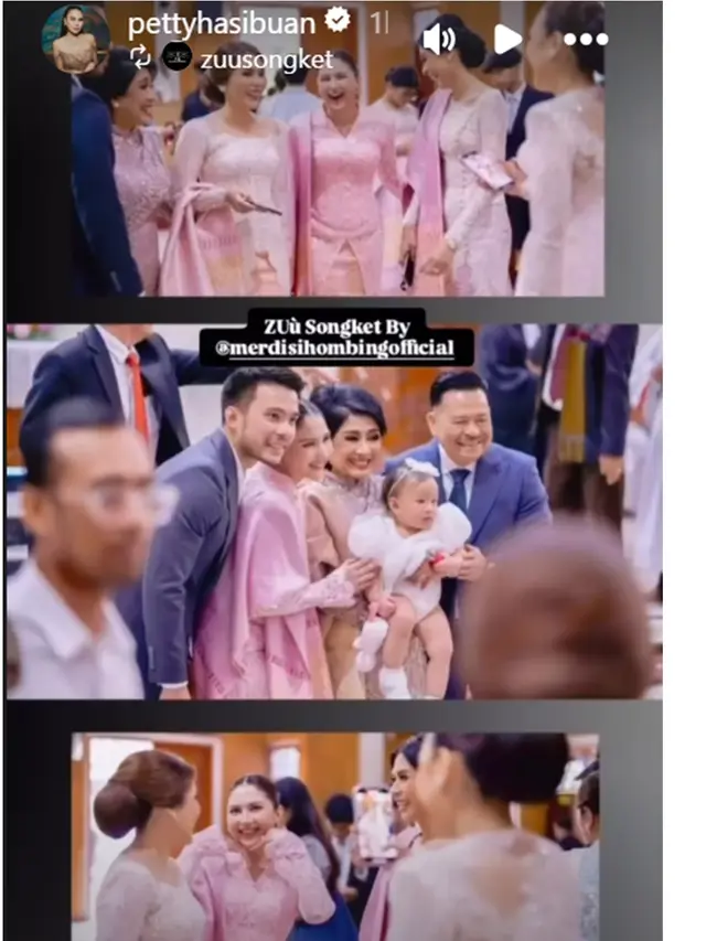 6 Potret Jessica Mila di Pembaptisan Putrinya, Padukan Songket dan Kebaya Pink