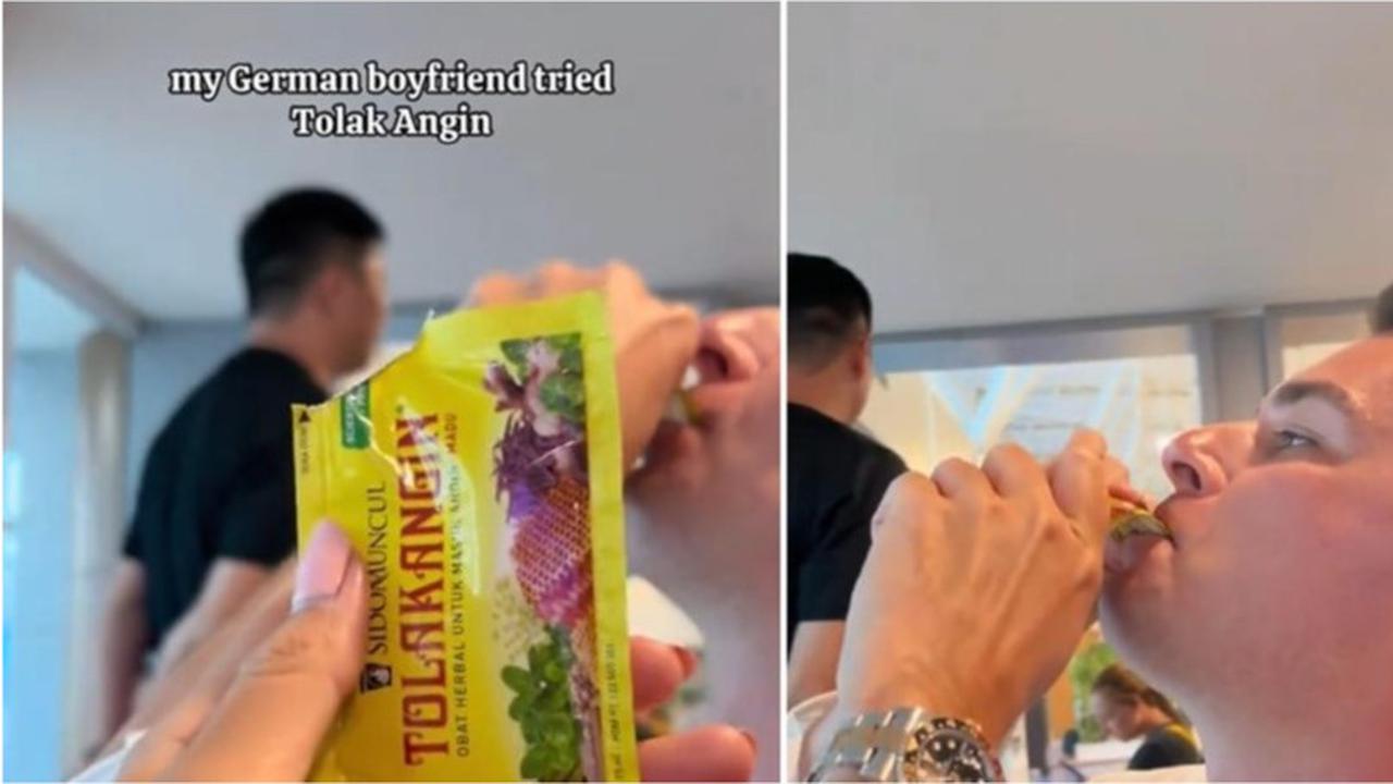 Indonesia Core, Viral Video Bule Pertama Kali Nyobain Tolak Angin Malah Ketagihan!