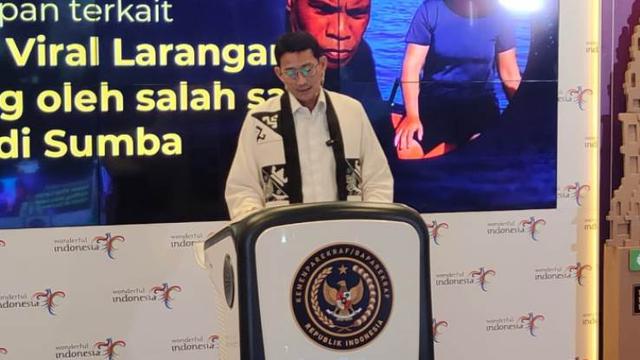 Menparekraf Sandiaga Uno dalam The Weekly Brief with Sandi Uno, Senin, 3 Juni 2024