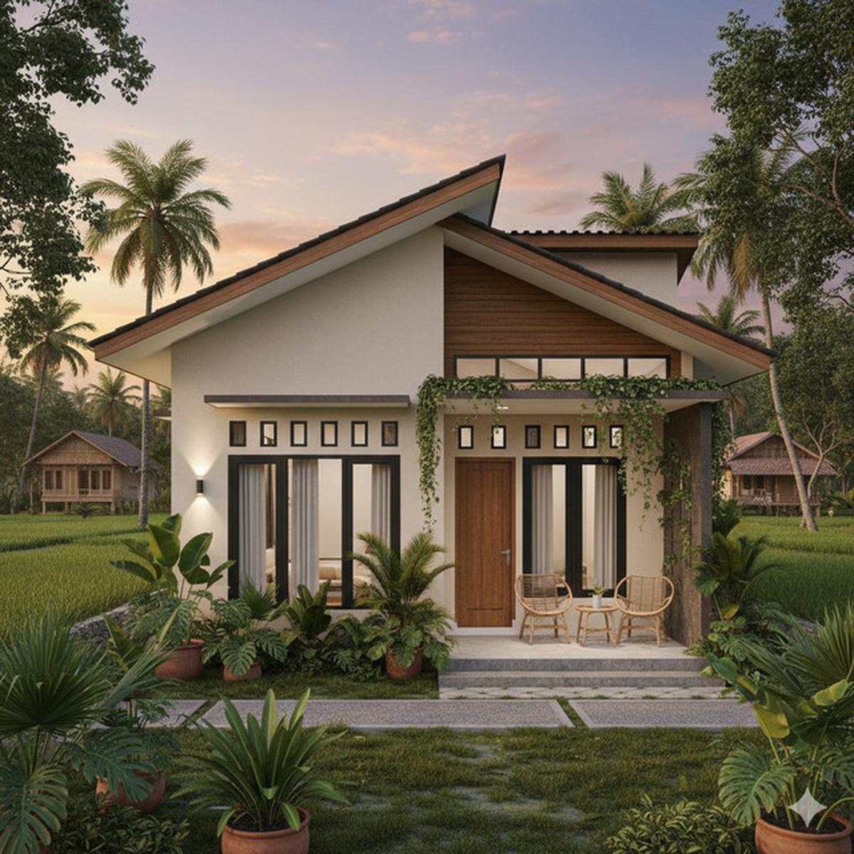 7 Gambar Rumah Minimalis di Kampung, Sederhana tapi Modern dan Bikin Nyaman Keluarga