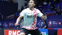 Aksi Jonatan Christie di ajang French Open 2022. (Dok PBSI)