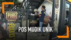 Jika anda mudik dan melewati Kendal, Jawa Tengah anda akan melihat sebuah posko mudik unik. Posko mudik bertema PUBG ini bisa menjadi lokasi pemudik beristirahat.