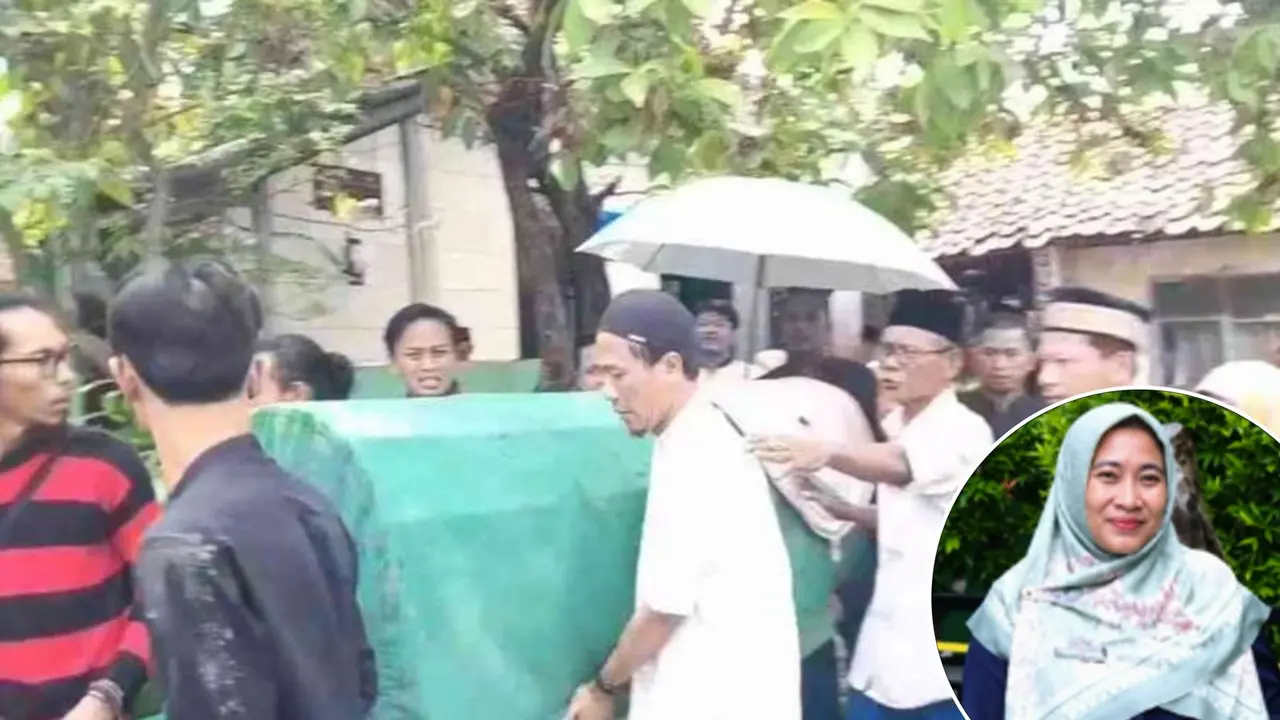Jenazah Ibu guru Nurlaela Korban kecelakaan kereta di Bekasi Timur