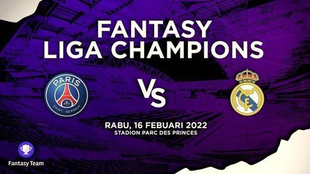 Berita video prediksi fantasy team, Vinicius Junior akan diandalkan Real Madrid di lin depan saat lawan PSG di Liga Champions