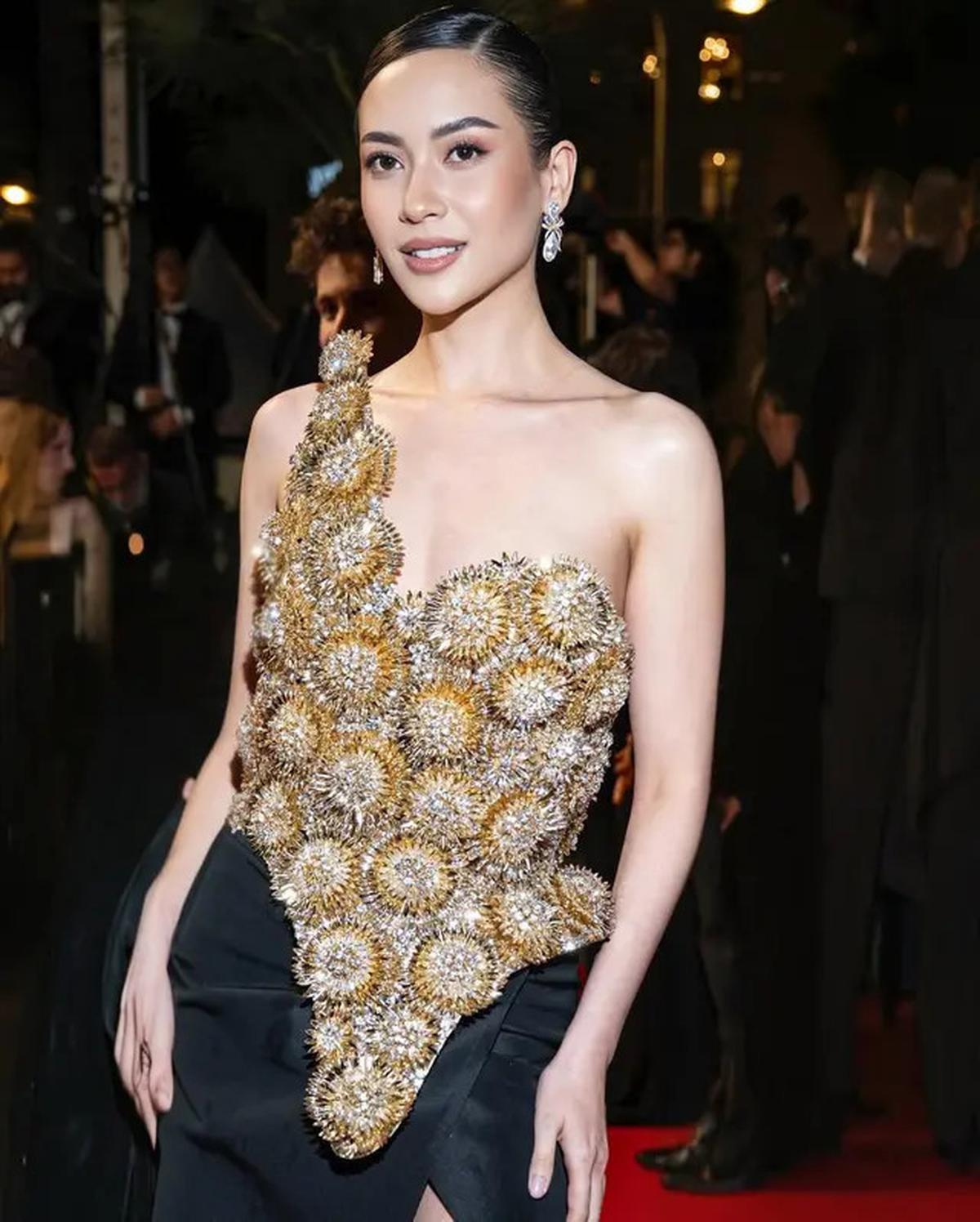 Potret Elvira Davinamira di Festival Film Cannes 2025, Tampil Anggun di Red Carpet