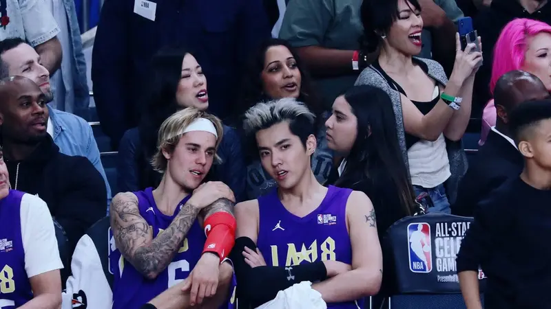 Justin Bieber bersama Kris Wu