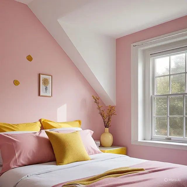 Inspirasi Cat Kamar yang Sempit Warna Pink Fanta