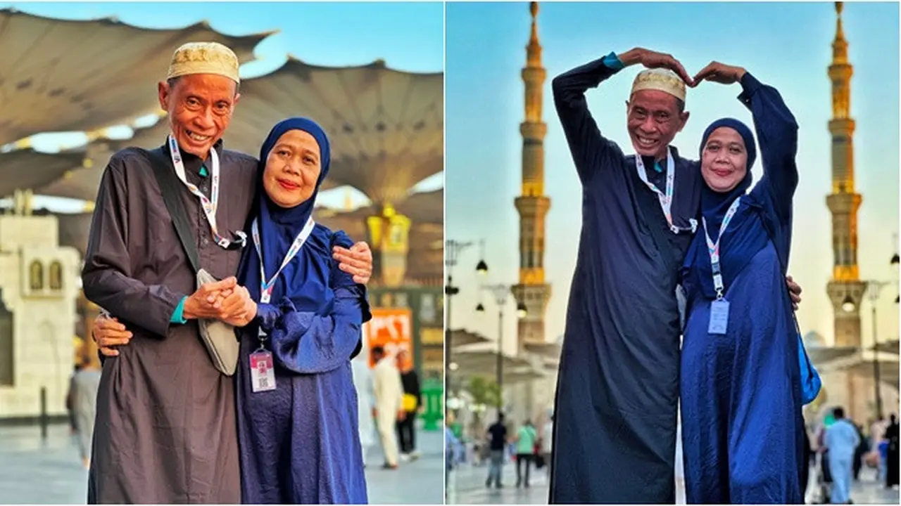 Ingat Driver Ojol Babeh Ary? Ini 6 Potretnya yang Kini Sedang Umrah Bareng Istri