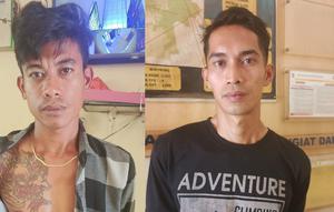 Tampang pelaku pembunuh pasutri di Tanggamus, Lampung, Aman Atmajaya (kiri) dan Ari Jupen Anggara (kanan). (Dok. Istimewa).
