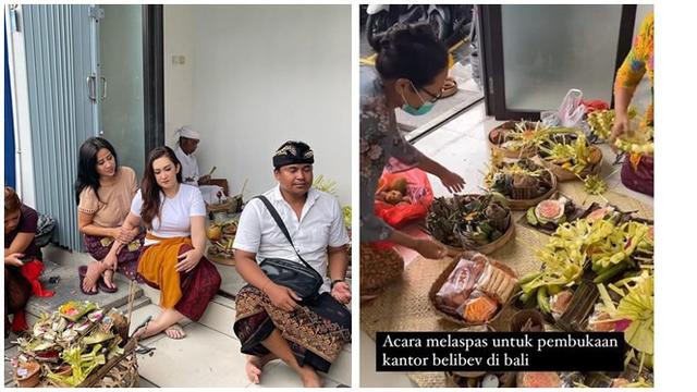 Buka Bisnis Baru di Bali, Ini 6 Potret Nafa Urbach saat Jalani Upacara Melaspas