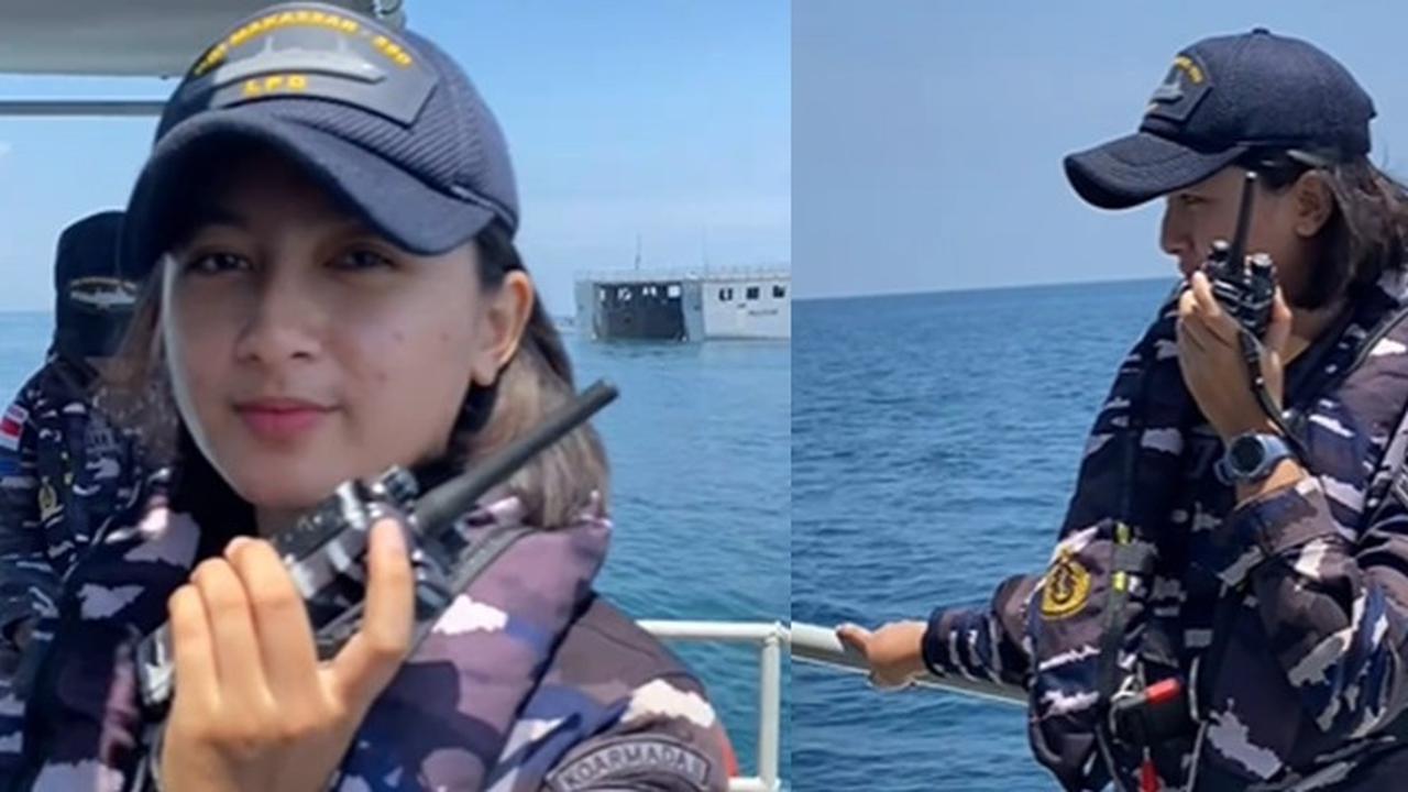 Panas-panasan Tugas di Laut, Sosok Kowal Cantik & Glowing Bak Artis ini Jadi Sorotan