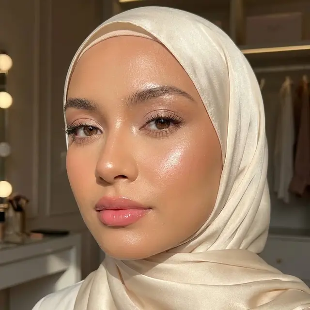 Dewy Glamor Look Makeup